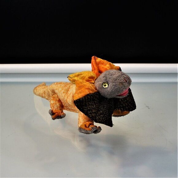 Ty Beanie Babies SLAYER The Frilled Dragon Retired 2000 Plush Toy Lizard - Picture 2 of 7